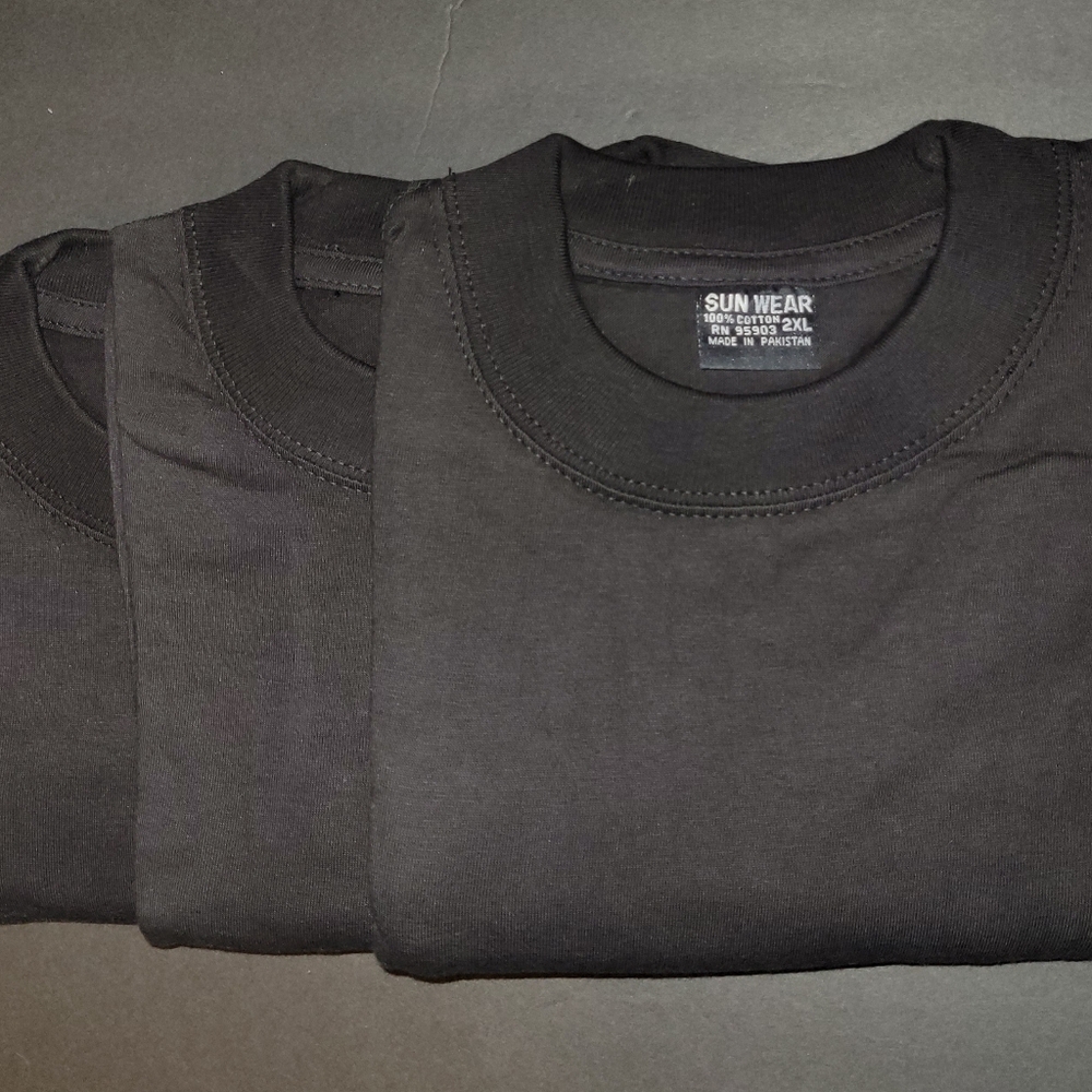 3 New XXL Blank T shirts.